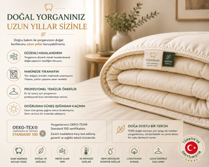 Merinos yün yorgan bakım talimatları ve uzun ömürlü kullanım bilgileri